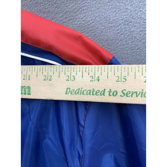 Chicago Cubs Mens Genuine Merchandise Windbreaker Full Zip Blue Red Size 5XL Vtg - Picture 6 of 13